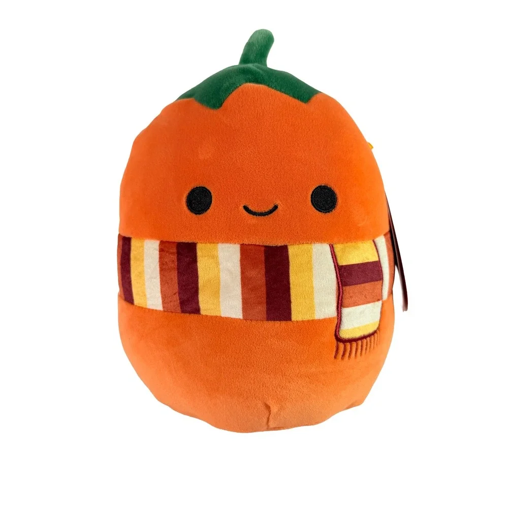 Squishmallows Kalani The Pumpkin Plush 8 Inch Halloween Fall Scarf Jazwares NWT